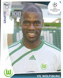 Grafite VfL Wolfsburg samolepka UEFA Champions League 2009/10 #139